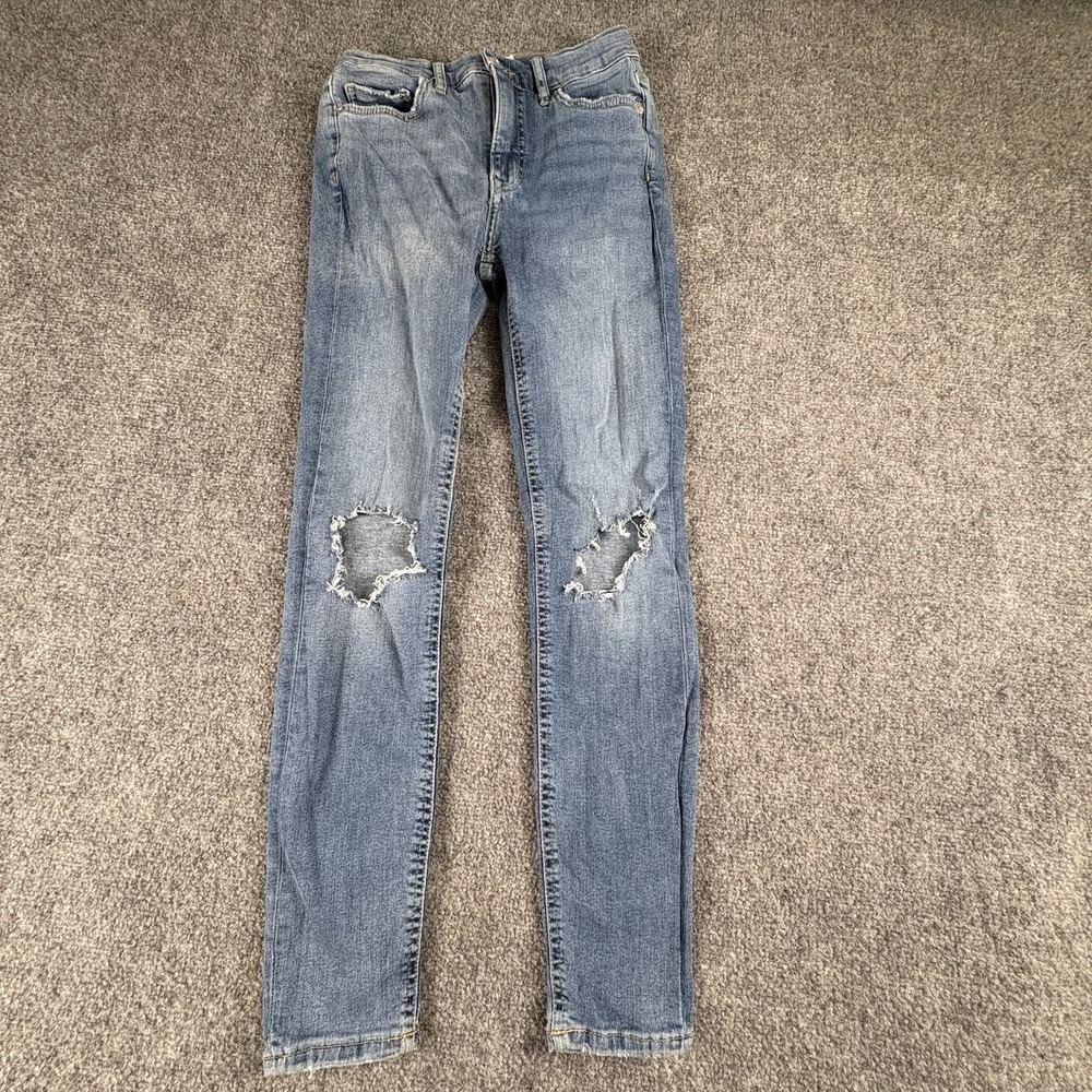 Vintage Y2K We The Free Jeans Women's 26 Blue Distressed Grunge Skater Boho Edgy